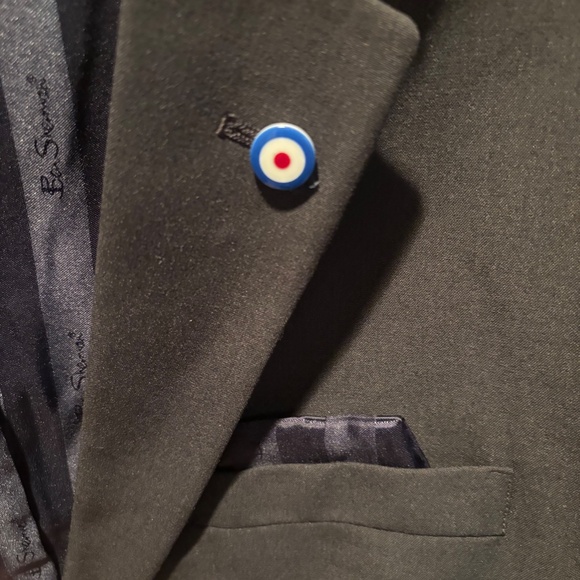 Ben Sherman Burge Bi-Stretch Jacket Blazer Charcoal 42R NWOT - Picture 5 of 6